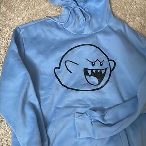 Blue Graphic Hoodie